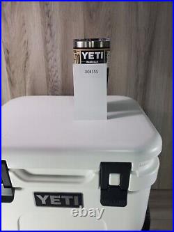 2 Psc Set Yeti Roadie 24 Hard Cooler White Plus 20oz Teti Rambler Black NEW