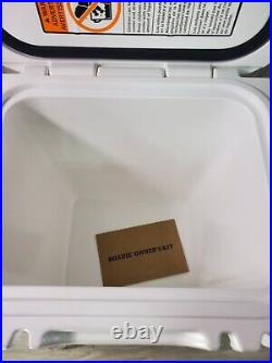 2 Psc Set Yeti Roadie 24 Hard Cooler White Plus 20oz Teti Rambler Black NEW