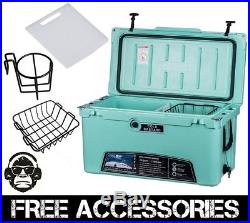 75QT COLD BASTARD RUGGED SERIES ICE CHEST COOLER 8 colors FREE ACCESSORIES YETI