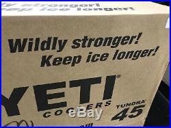 BRAND NEW Titos Vodka. Limited Edition YETI Tundra 45 Qt Cooler WHITE Traeger