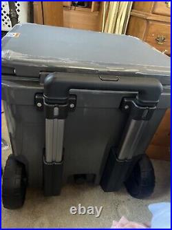 Brand New Never Used Authentic Yeti Roadie Size 48 Wheeled Cooler, Charcoal