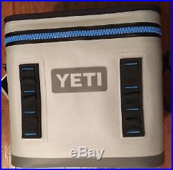 Brand New YETI HOPPER 12 Portable Leakproof COOLER Fog Gray/Tahoe Blue Soft Bag