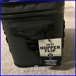 Brand New YETI Hopper Flip 12 Leakproof Soft Box Cooler Charcoal NWT Ice Beer