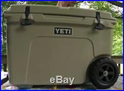 Brand New Yeti Tundra Haul Hard Cooler Tan Supporting Wounded Warriors Fast Ship