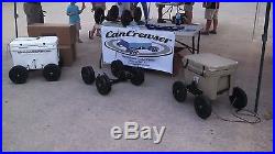 Can Crewser Cooler Caddy wheels beach rolling cooler for Yeti Igloo coleman etc