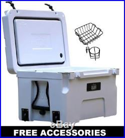 Cascade Coolers 50l White Roto Mold Ice Chest Yeti Quality Cooler Free 48 Us S/h