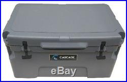 Cascade Coolers Charcoal 50l 50 Liter 53 Qt Rotomold Yeti Quality Ice Cooler