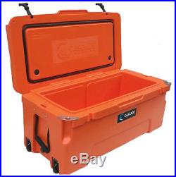Cascade Coolers Orange 75l 75 Liter 80 Qt Rotomold Yeti Quality Ice Cooler