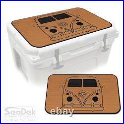 Cooler Pad Top fits YETI Coolers SeaDek EVA Tan/Black VW Bus
