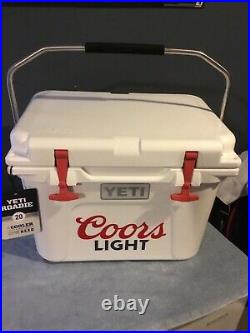 Coors Light Yeti White ROADIE 20 Cooler With Handle Brand New Discontinued Item