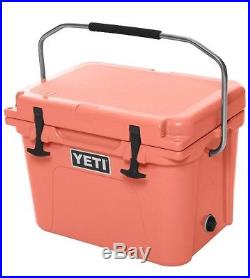Coral YETI Roadie 20 Cooler Tundra Insulated Ice Chest Cooler 20 Quart w Handle