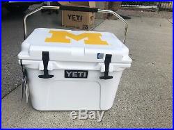 Custom Univeristy Of Michigan Yeti Roadie 20- Never Used Still Has Box And Tags