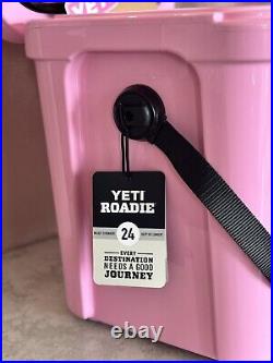 Discontinued YETI Roadie 24 Hard Cooler Power PinkLimited Edition