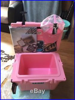 FREE SHIPPING Yeti Cooler Roadie 20 Pink Limited Edition New In Box