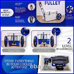 FULLET Cooler Wheel Kit for Yeti & RTIC Cooler Carts 12 Inch Wheels & Ratchet