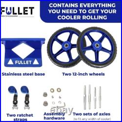 Heavy-Duty Cooler Dolly with Wheels Fits Yeti, RTIC, Igloo, Coleman Brands