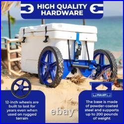 Heavy-Duty Cooler Dolly with Wheels Fits Yeti, RTIC, Igloo, Coleman Brands