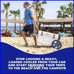 Heavy-Duty Cooler Dolly with Wheels Fits Yeti, RTIC, Igloo, Coleman Brands