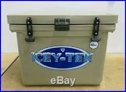 Icey-Tek cooler 40Qt Limited color Tan L22W17.5H17(FREE SHIP)