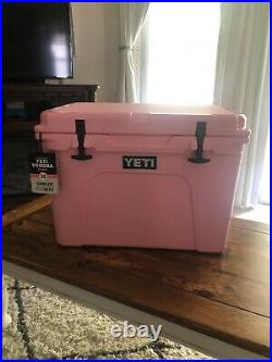 LIMITED EDITION Yeti Tundra 50 Pink Cooler Brand New! With Hat And Basket