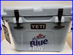 Labatt Yeti Roadie 20 blue cooler