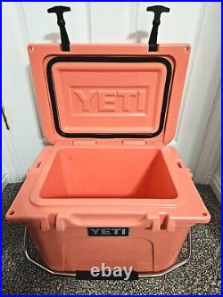 Lightly Used YETI Roadie 20 Coral Pink Limited Edition Discontinued Rare Color