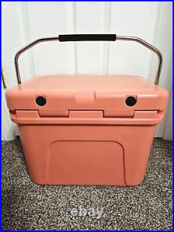 Lightly Used YETI Roadie 20 Coral Pink Limited Edition Discontinued Rare Color