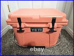 Lightly Used YETI Roadie 20 Coral Pink Limited Edition Discontinued Rare Color