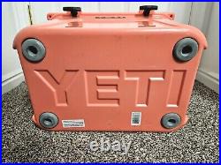 Lightly Used YETI Roadie 20 Coral Pink Limited Edition Discontinued Rare Color