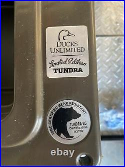 Limited Ed. Ducks Unlimited Yeti Tundra 65 Cooler New Lid Straps, Plug & Handles