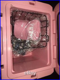 Limited Edition Pink Yeti 35qt Tundra Cooler With Pink Hat (Discontinued)