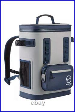 Magellan Outdoors Pro Backpack Cooler Gray 24 Can Waterproof Zipper Yeti Type