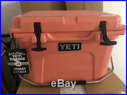 NEW Authentic YETI Roadie 20 Coral Cooler RARE Limited Edition Color Brand New