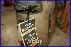 NEW YETI Hopper 30 Soft-Side 6.75 Gallon Waterproof Ice Cooler Olive & Tan