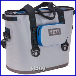 NEW YETI Hopper 40 Cooler Portable Cooler Bag Fog Gray with Sidekick in the BOX
