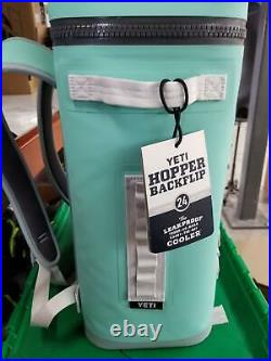 NEW YETI Hopper Backflip 24 Soft Sided Cooler/Backpack, Aquifer Blue