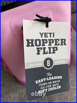 NEW! YETI Hopper Flip 8 Cooler POWER PINK Zipper