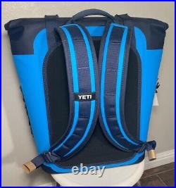 NEW YETI Hopper M12 Soft-Sided Backpack Cooler Big Wave Blue FREE SHIPPING