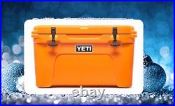 NEW YETI? KING CRAB? ORANGE LIMITED EDITION TUNDRA 45 COOLER Sealed Box