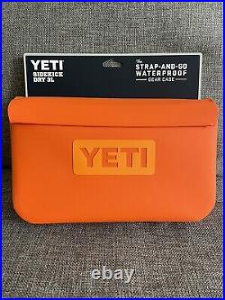 NEW! YETI Sidekick 3L King Crab Orange Waterproof Dry Gear Case