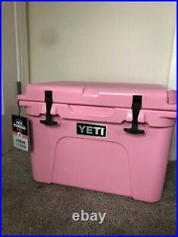 NEW YETI Tundra 35 Cooler LIMITED EDITION PINK with Hat