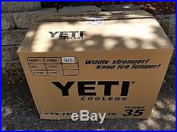 NEW! YETI Tundra 35 Quart Hard Cooler Limited Edition BUD LIGHT White