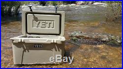NEW! YETI Tundra 45 qt Cooler Tan Hard Side Ice Chest - YT45T! AUCTION