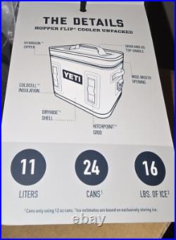 NEW! Yeti Hopper Flip 12 Soft Cooler, Navy 9409 Free Shipping NIB