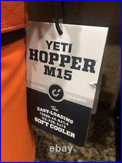 NEW Yeti Hopper M15 Soft Cooler King Crab Orange (New withTags) 100% Authentic