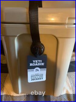 NEW Yeti Roadie 24 Hard Cooler, Tan Free Shipping