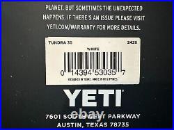 NEW Yeti Tundra 35 Hard Cooler White with Dry Goods Basket $275 MSRP