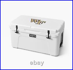 NEW Yeti Tundra 65 Cooler custom Wake Forest deacons in white