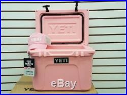 NIB Pink Yeti Roadie 20 Qt Cooler Limited Edition Color WithFree Yeti Hat
