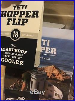 NWT YETI HOPPER FLIP 18 COOLER Field Tan / Blaze Orange + 3 Colsters + 1 Tumbler